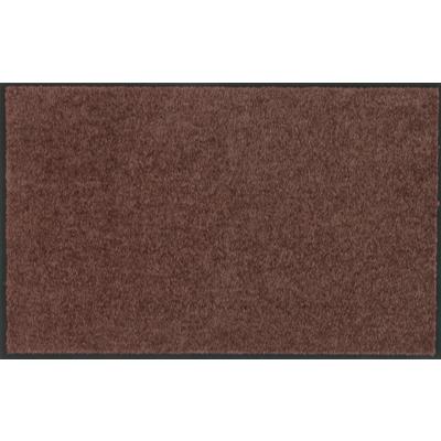 Tapis d'entrée Mirande - marron 60 x 80 x 0,9 cm - fibres de nylon sur semelle en PVC caoutchouc - pour trafic normal_0