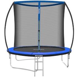 TecTake GmbH tectake Trampoline JUMPY avec filet de sécurité  noir/bleu - 405617 - noir acier 405617_0