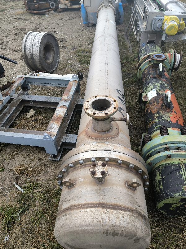 Échangeur de chaleur tubulaire en acier inoxydable 316 - 89 m² - Référence : C13633_0