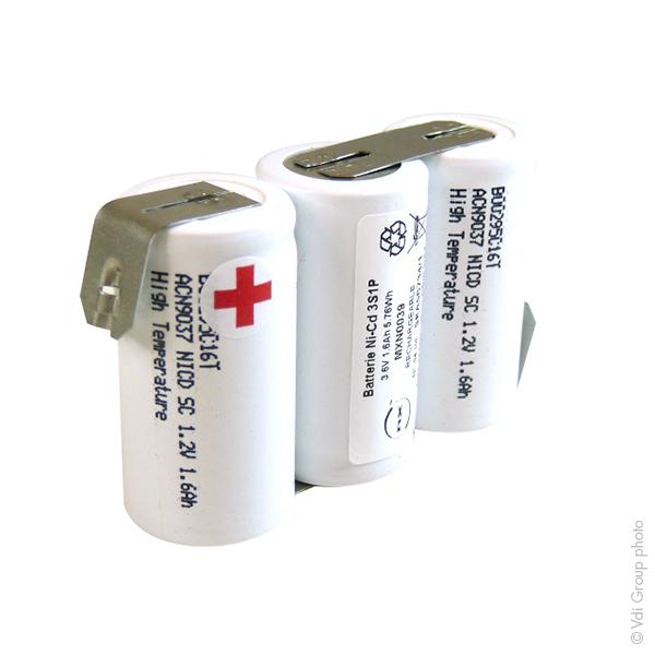 Batterie industrielle NiCd 3X SC HT 3S1P ST1 3,6V 1,6Ah - NX_0