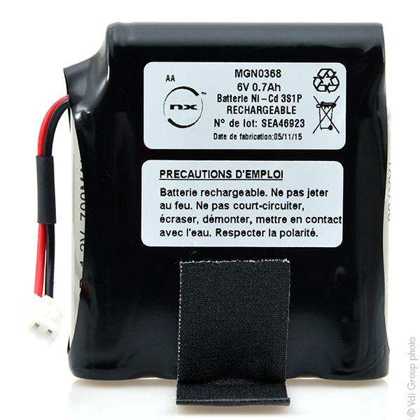 BATTERIE NICD 5X AA NX 5S1P ST1 6V 700MAH JST_0