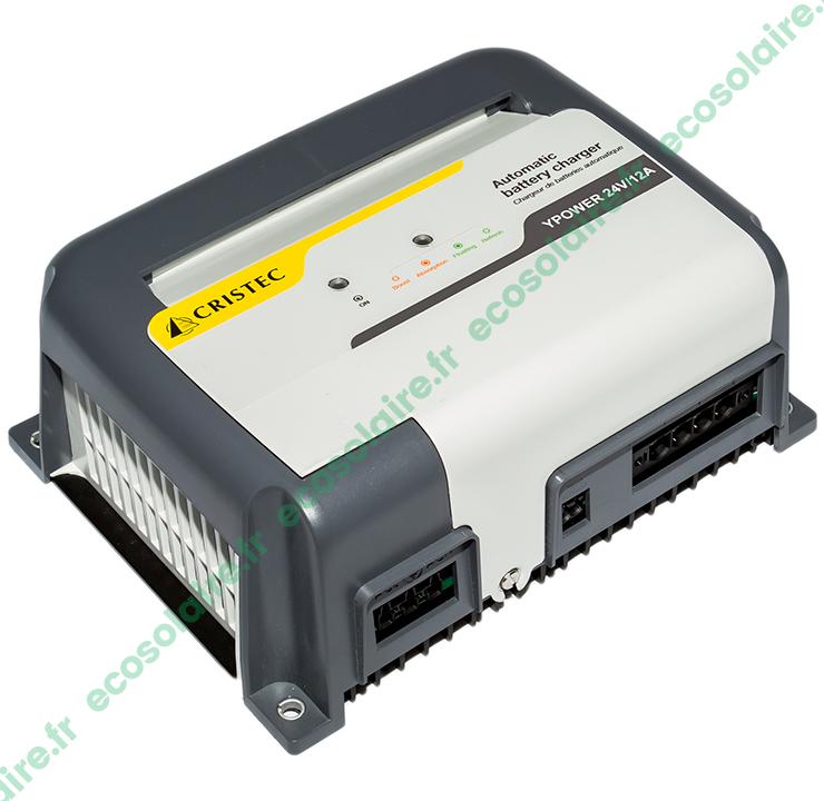 Chargeur de batterie YPOWER 12A 24V - 3 sorties - Adapté aux batteries 100Ah à 200Ah_0