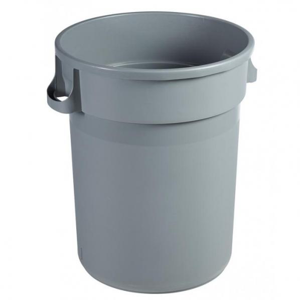 Collecteur rond BARELLA Gris - ROSSIGNOL - 80 et 120 litres pour déchets industriels_0