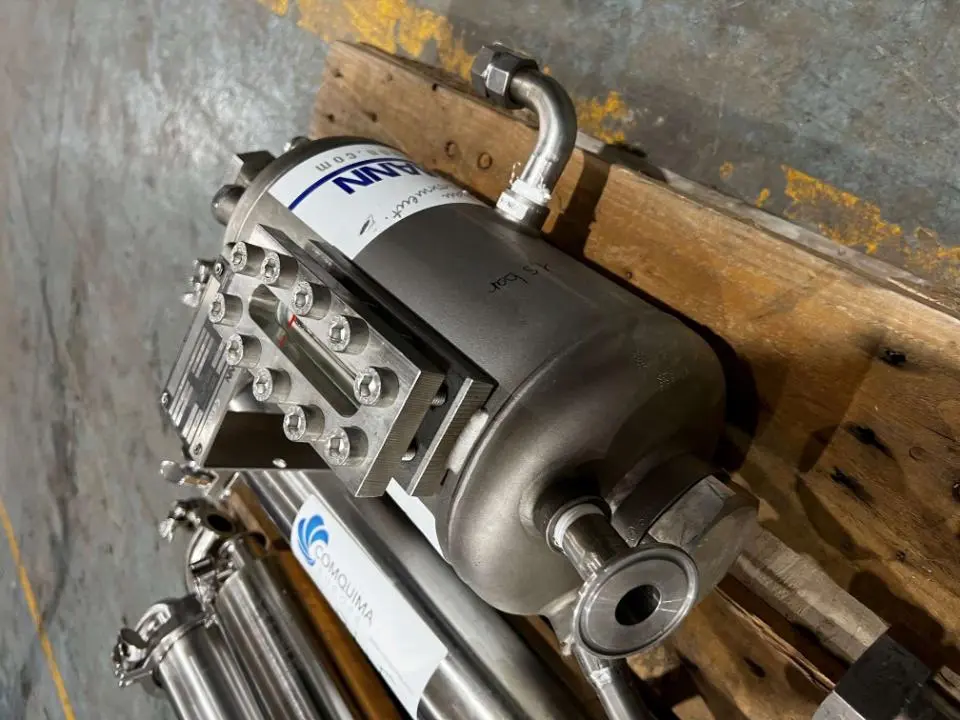 Cuve de chaudière en acier inoxydable burgmann TS1020-A002 d'occasion 7 litres - référence : C7846_1