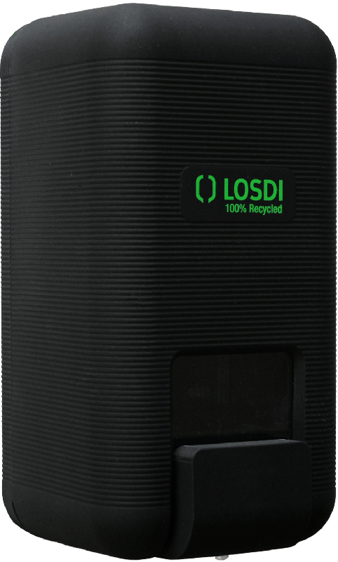 Distributeur Savon liquide Vrac 1 L 100% Plastique Recyclé Noir Mat_0