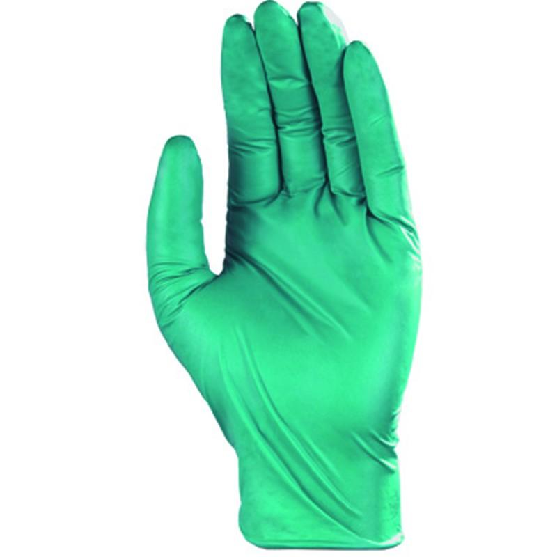 Gants nitrile MO5960 - non poudrés, non stériles, verts, épaisseur 0,12 mm, bouts des doigts texturés_0