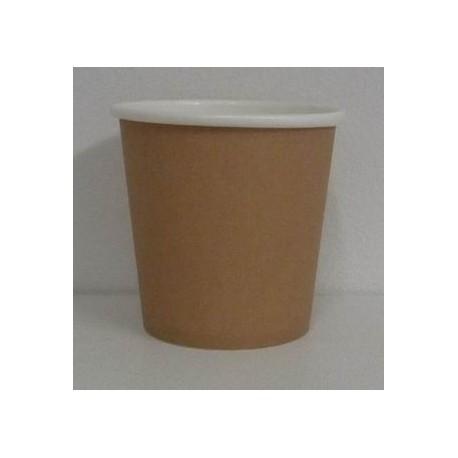 Gobelet carton kraft 10/12 cl personnalisé - Impression noir ou couleur - Réf : 10/12k_0