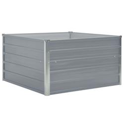 Helloshop26 - Jardinière 100 x 100 x 45 cm acier galvanisé gris 02_0000784 - 3000071171538_0