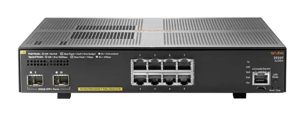 HPE Aruba Networking 2930F 8G PoE+ 2SFP+ Géré L3 Gigabit Ethernet (10/100/1000) Connexion Ethernet,_0