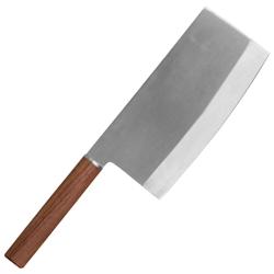 ILSA Couteau de chef asiatique chinois avec lame en acier inoxydable trempé de 20 cm - marron inox 2844-20_0