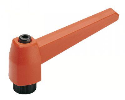 MANETTE INDEXABLE TECHNOPOLYMERE A INSERT TARAUDE - ORANGE (14-06)_0