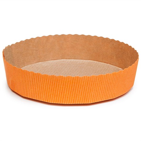 MOULE DE CUISSON PÂTISSERIE D.15.5X3.5 CM ORANGE PAPIER (VENDU PAR 270)