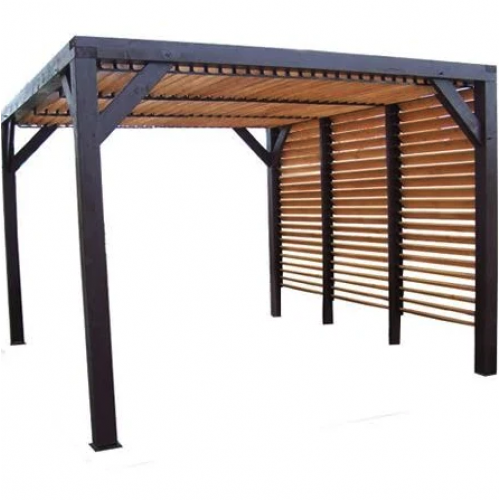 PERGOLA À VANTELLES MOBILES - 3,48 X 3,1 M - HAUTEUR 2,17 M - VENETO HABRITA