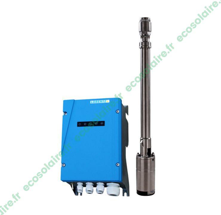 Pompe immergée solaire hélicoïdale Lorentz PS2-1800 HR-04H-X - Débit 0.72 m3/h - Hauteur 140 m - Avec contrôleur à data module_0