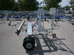 Remorque CCT4 Plus à rail mobile complète CU 260 kg avec feux de gabarit - PTAC 400 kg_0