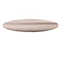 Restootab - Plateau Ø80 decor bois tages - marron Bois manufacturé PL-R80M-TAGES_0