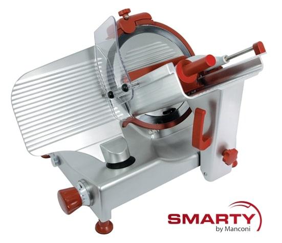 Trancheuse à viande professionnelle incliné à courroie pour jambon avec affûteur intégré - lame 250mm - modèle 250IX_0