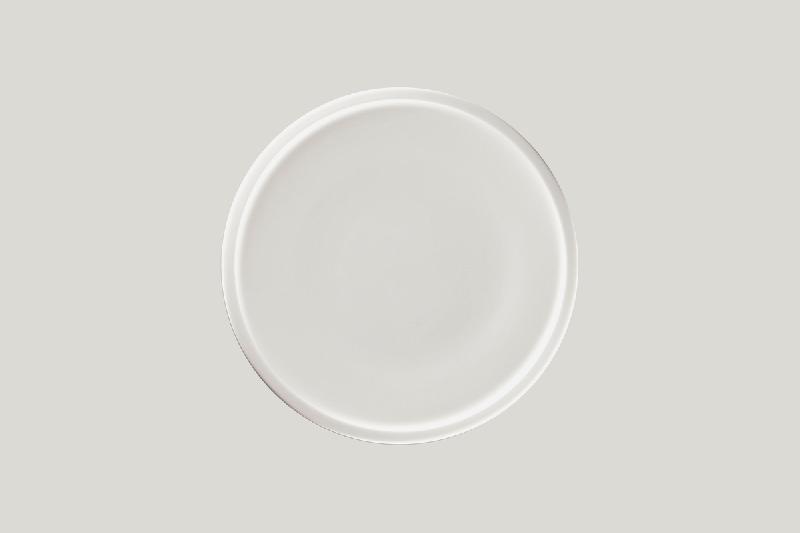 ASSIETTE COUPE PLATE ROND BLANC PORCELAINE Ø 24 CM RAKSTONE EASE