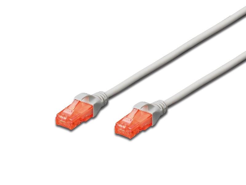 Câble réseau DIGITUS DK-1617-010 - 1m - Cat6 U/UTP (UTP) - Gris - RJ45 - LSZH_0