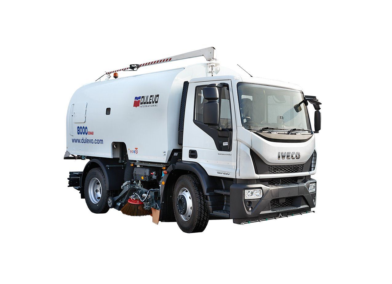 8000 Combi - Balayeuse de voirie aspirante Dulevo - 3000 litres - Diesel - Haute performance_0
