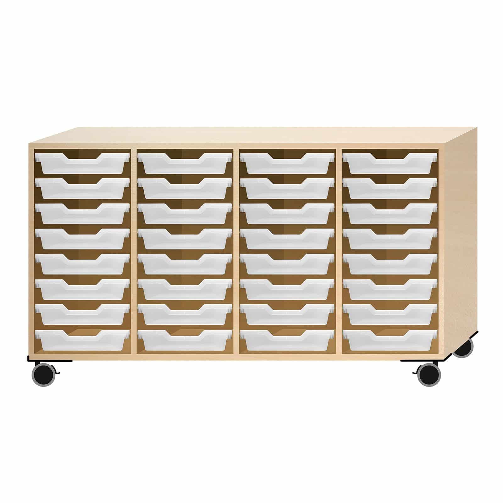 Armoire Mobile à Tiroirs ,  solide avec roulettes pivotantes et protections d'angle - EWH.32_0
