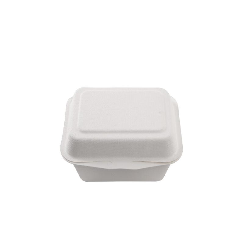 Betik Ecoline – 800 unités – Boîte repas bagasse blanc – 18,5 x 14 x 6 cm, 700 ml - blanc Bagasse 1010291_0