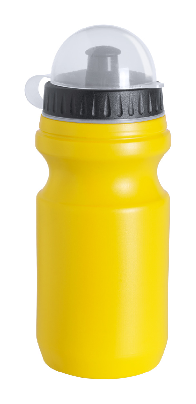 Bidon publicitaire 550 ml en plastique - bouchon transparent - couleur jaune_0