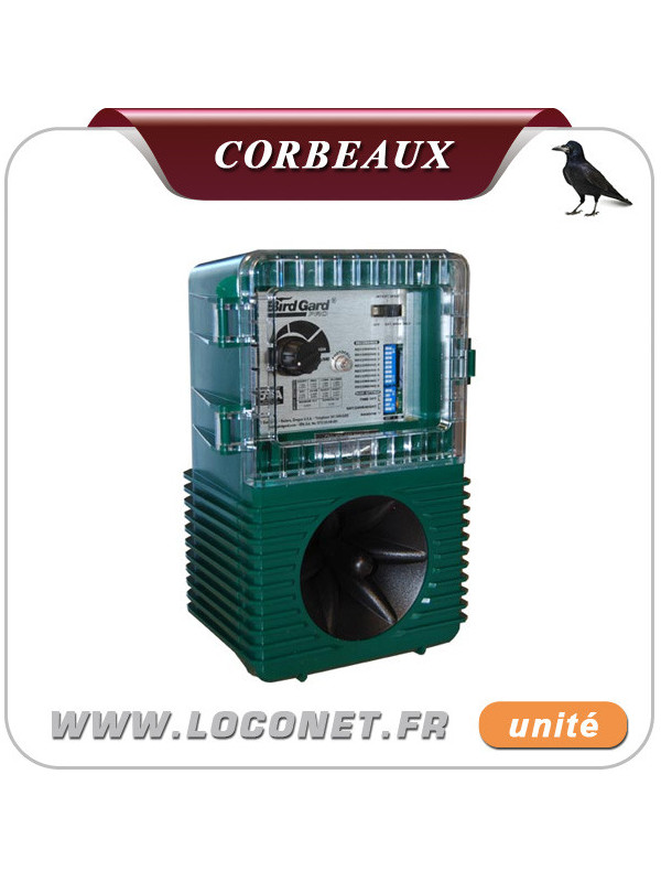 Birdgard pro 49 - répulsif électronique anti corbeaux - weitech - l21 x l12.7 x h10.2 cm - 1 kg - 220 v /12 v_0