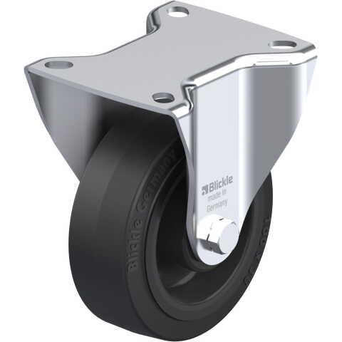 BLICKLE - ROULETTE FIXE Ø 100MM BANDAGE CAOUTCHOUC NR 200KG - B-POEV 100R