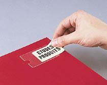 PORTE-ÉTIQUETTES ADHÉSIF 19 X 75 MM - BOÎTE DE 160