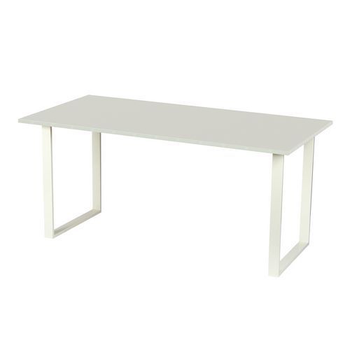 BUREAU SQUARE 200 X 80 X 75 CM DESIGN DROIT GRIS CLAIR