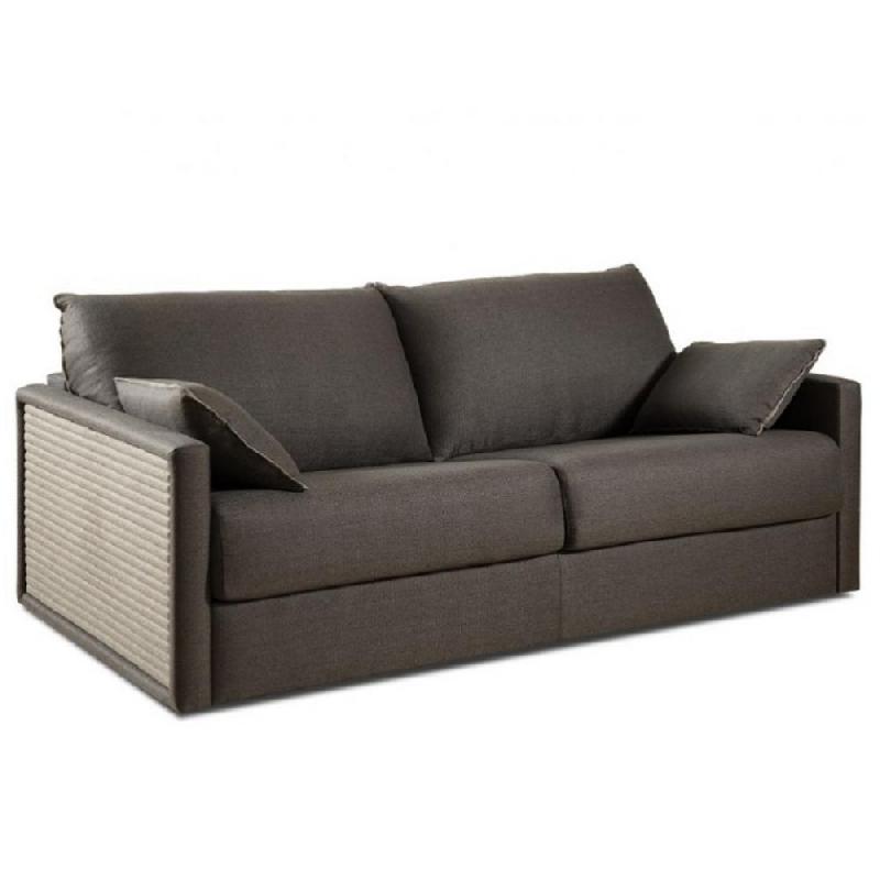 Canapé convertible express ONDA 160x190 cm - tissu personnalisable - matelas 13 cm haute résilience_0