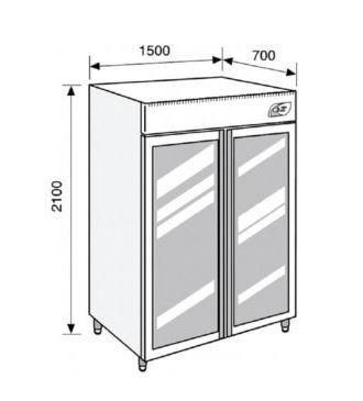 Congélateur Lacta'Box double température LCRF 1365 - 625L - +5° à -30°C - Gestion intelligente pour lactarium_0