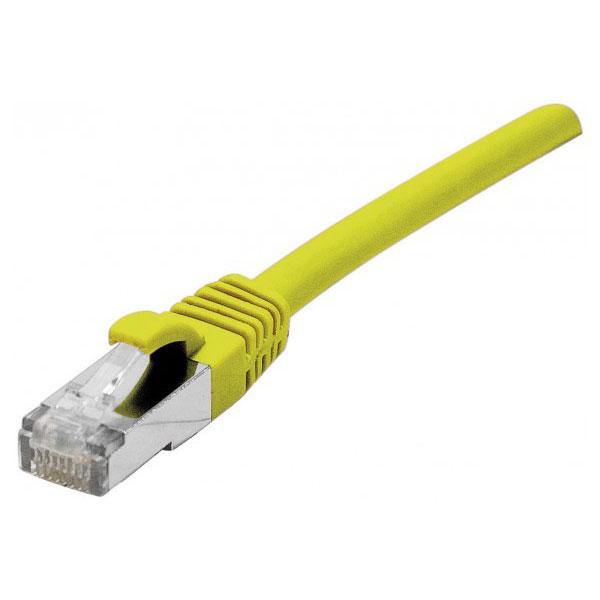 CORDON RJ45 CATEGORIE 6 F/UTP LSOH SNAGLESS JAUNE - 10 M