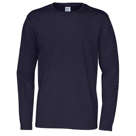 COTTOVER T-SHIRT MANCHES LONGUES HOMME - CERTIFIÉ GOTS MARINE - TAILLE L
