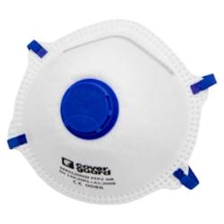 Coverguard - Masques FFP2 NR anti-poussières avec valve (Pack de 10) Blanc Taille Unique - blanc matière synthétique 5450564032255_0