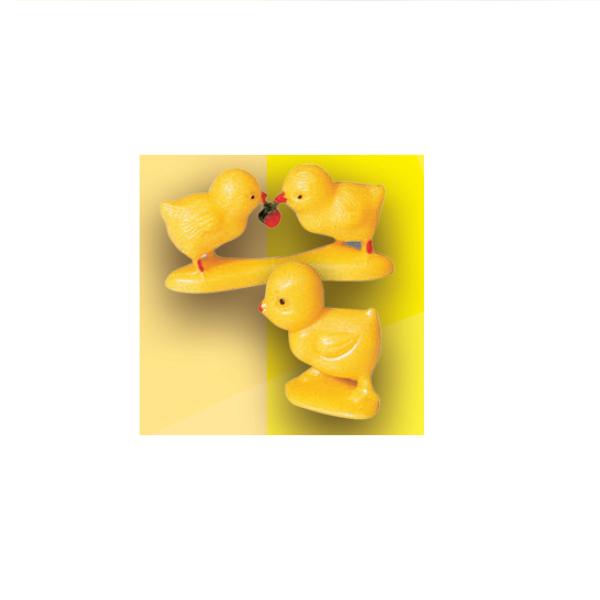 DÉCORATION GÂTEAUX PÂQUES MINI POUSSIN ET DUO