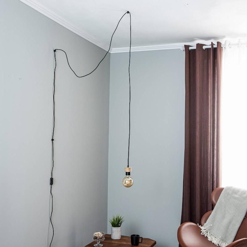 ENVOSTAR MERLO SUSPENSION AVEC PRISE, 1 LAMPE