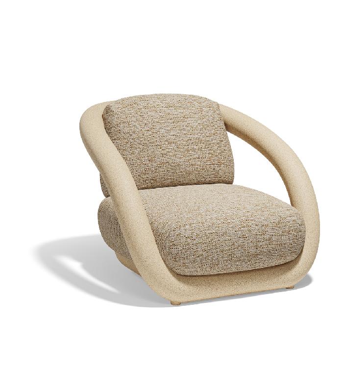 Fauteuil lounge in & out MEL - granit crème_0