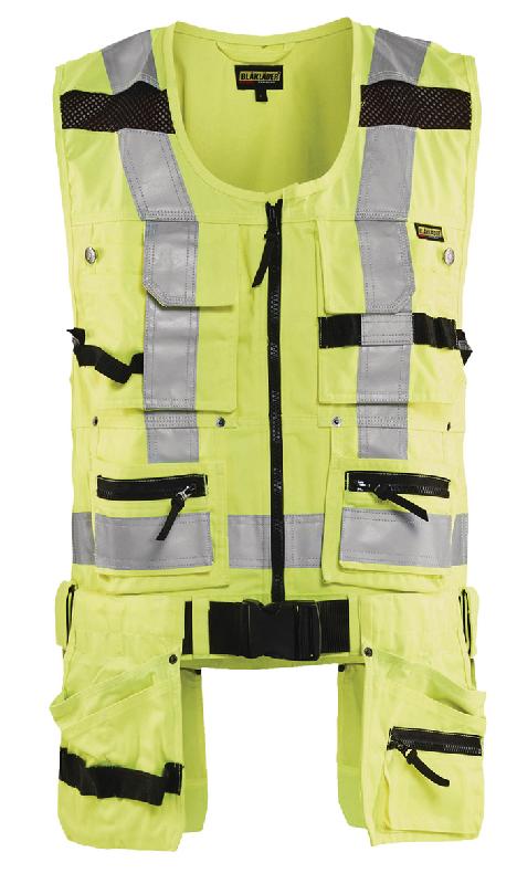 GILET PORTE-OUTIL HAUTE-VISIBILITÉ TAILLE S - MANUTAN COLLECTIVITÉS
