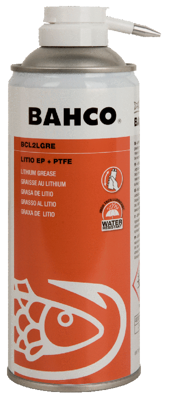 Graisse au lithium BAHCO - Bombe 400ml pour sécateur électrique - Référence 350113_0