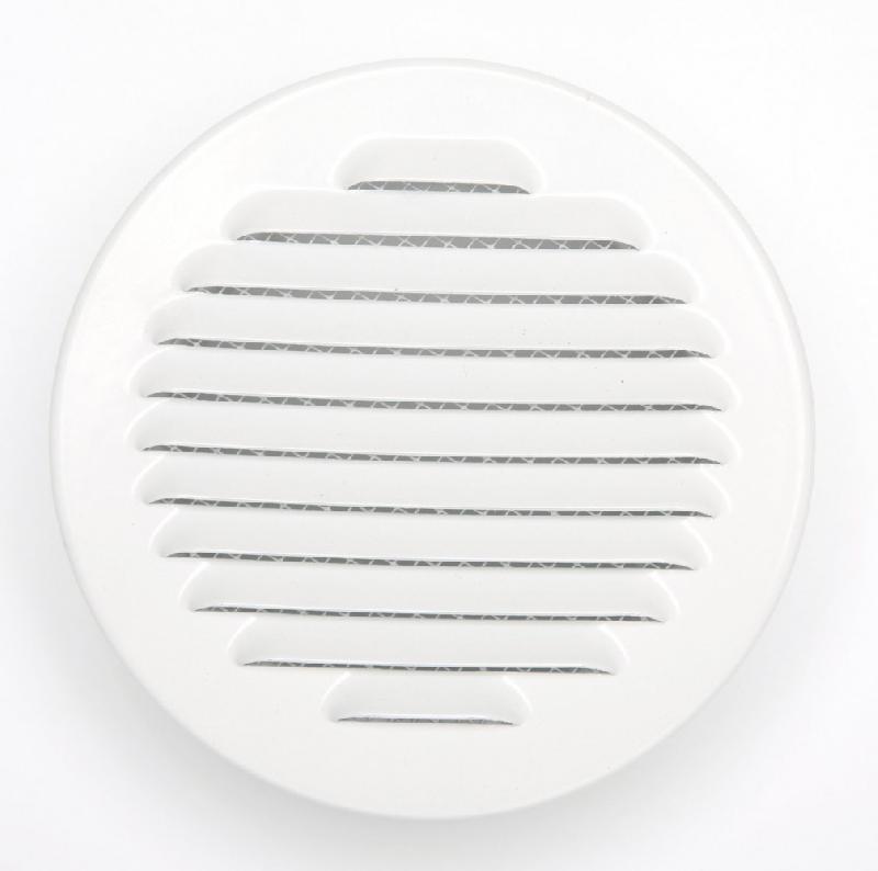 Grille d'aération aluminium laqué diam.12.5 cm