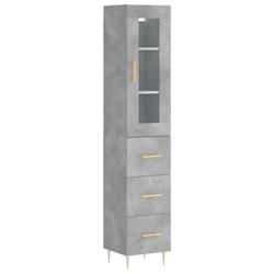 Helloshop26 - Buffet bahut commode armoire meuble de rangement organisateur cuisine salle de séjour salon haut 34,5 x 34 x 180 cm 02_0034412 - 300021_0