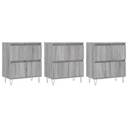 Helloshop26 - Buffet bahut commode armoire meuble de rangement organisateur cuisine salle de séjour salons 3 pcs sonoma bois 02_0037189 - 30002132608_0