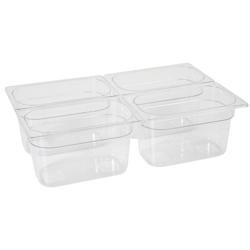 Hendi Récipient Gastronorme 1/4, 265x162x65 mm, transparent - transparent matière synthétique 861639_0