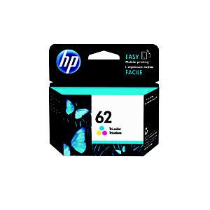 HP 62 CARTOUCHE D'ENCRE AUTHENTIQUE TRICOLORE (C2P06AE) - CYAN, MAGENTA, JAUNE