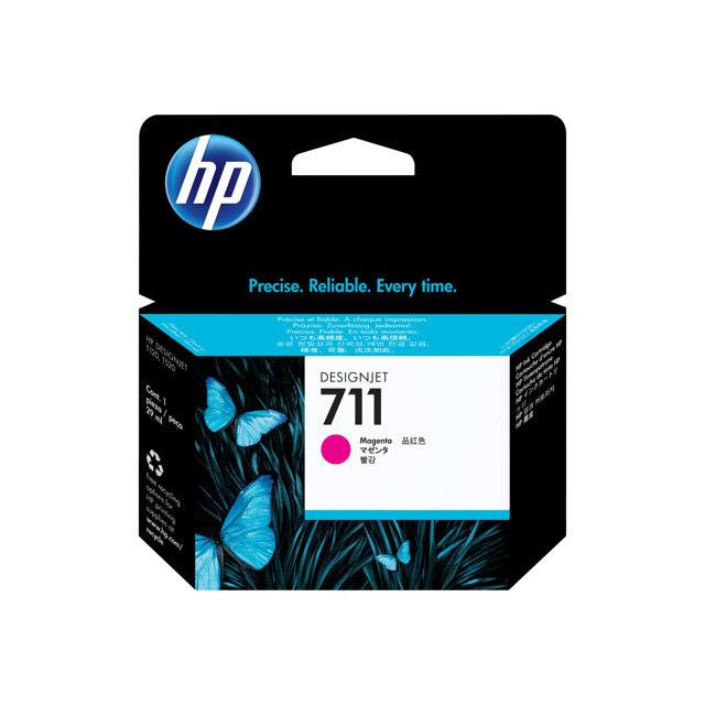 HP 711 - CZ131A - CARTOUCHE D'IMPRESSION - 1 X MAGENTA - POUR DESIGNJET T120 EPRINTER, T520 EPRINTER