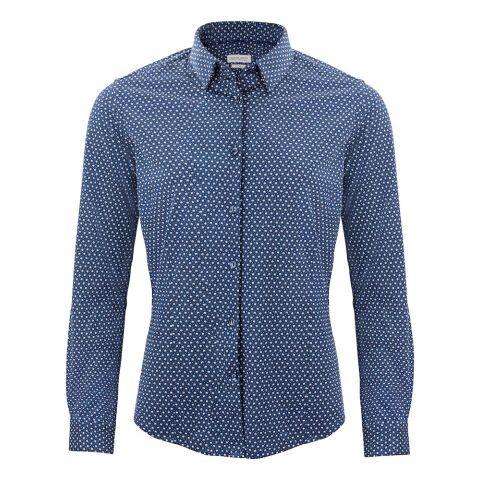 J.HARVEST & FROST IB131 PIQUE KNIT CHEMISE DAMES IMPRIMÉ MARINE - TAILLE L