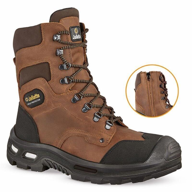 Jallatte - Rangers de sécurité marron et noire JALBARAD SAS S3 CI SRC Marron / Noir Taille 39 - 39 marron matière synthétique 8033546383872_0