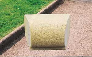 Jardinière cintrée - ref. 2324 - Élément de banquette poli - 70x47x45 cm - 450 kg_0